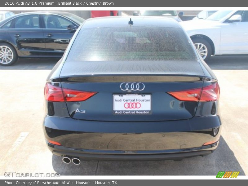 Brilliant Black / Chestnut Brown 2016 Audi A3 1.8 Premium