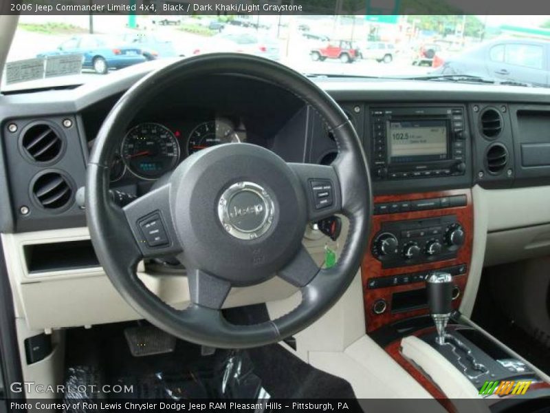 Black / Dark Khaki/Light Graystone 2006 Jeep Commander Limited 4x4