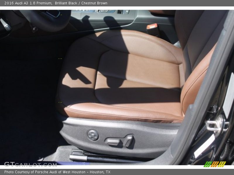 Brilliant Black / Chestnut Brown 2016 Audi A3 1.8 Premium