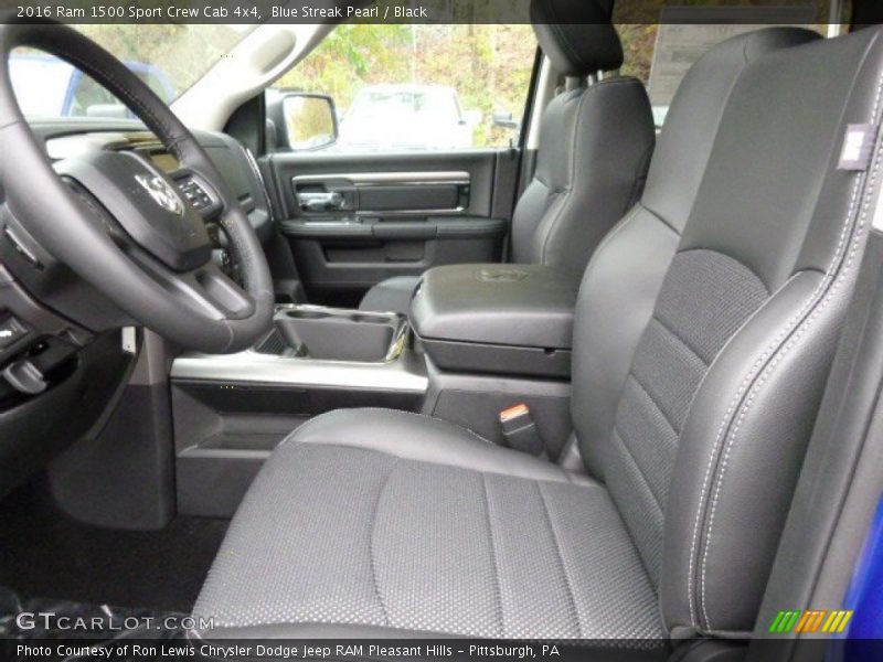 Blue Streak Pearl / Black 2016 Ram 1500 Sport Crew Cab 4x4
