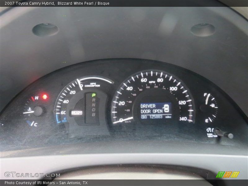 Blizzard White Pearl / Bisque 2007 Toyota Camry Hybrid