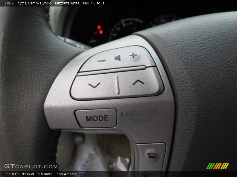 Blizzard White Pearl / Bisque 2007 Toyota Camry Hybrid