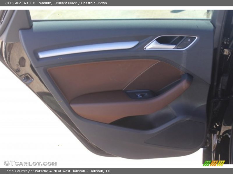 Brilliant Black / Chestnut Brown 2016 Audi A3 1.8 Premium