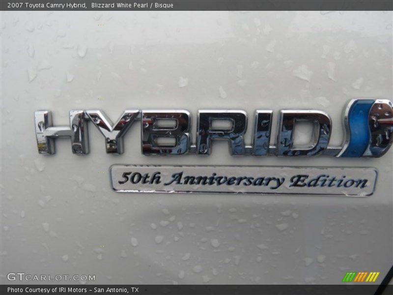 Blizzard White Pearl / Bisque 2007 Toyota Camry Hybrid