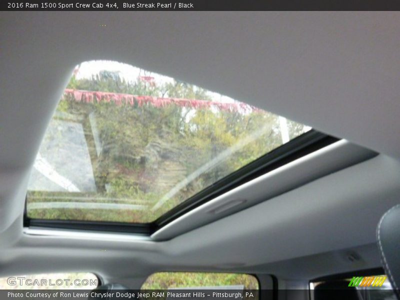 Blue Streak Pearl / Black 2016 Ram 1500 Sport Crew Cab 4x4