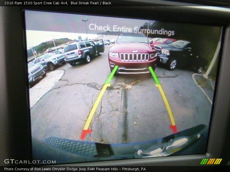 Blue Streak Pearl / Black 2016 Ram 1500 Sport Crew Cab 4x4