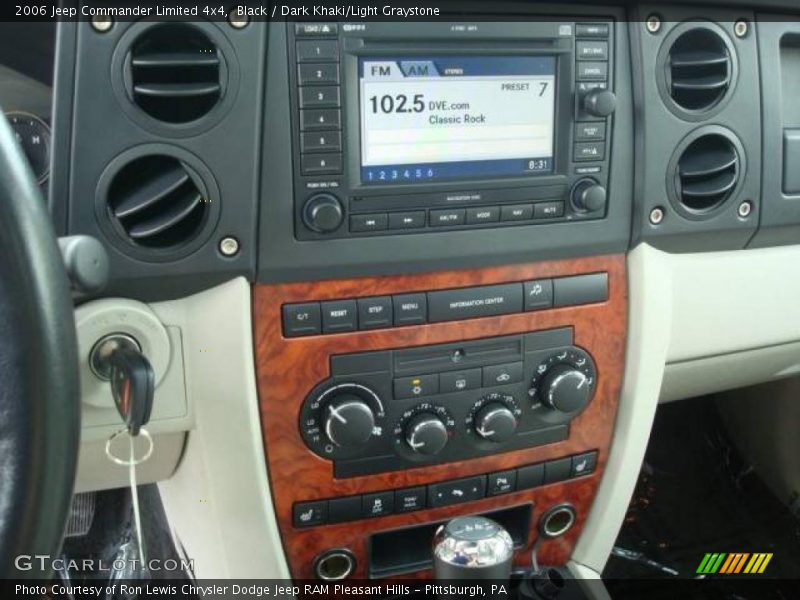 Black / Dark Khaki/Light Graystone 2006 Jeep Commander Limited 4x4