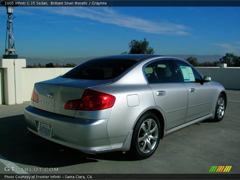 Brilliant Silver Metallic / Graphite 2005 Infiniti G 35 Sedan