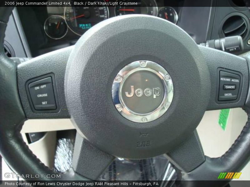 Black / Dark Khaki/Light Graystone 2006 Jeep Commander Limited 4x4