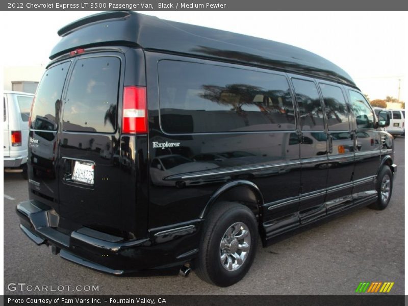 Black / Medium Pewter 2012 Chevrolet Express LT 3500 Passenger Van