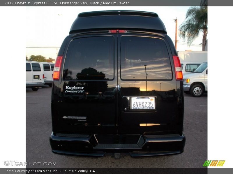 Black / Medium Pewter 2012 Chevrolet Express LT 3500 Passenger Van