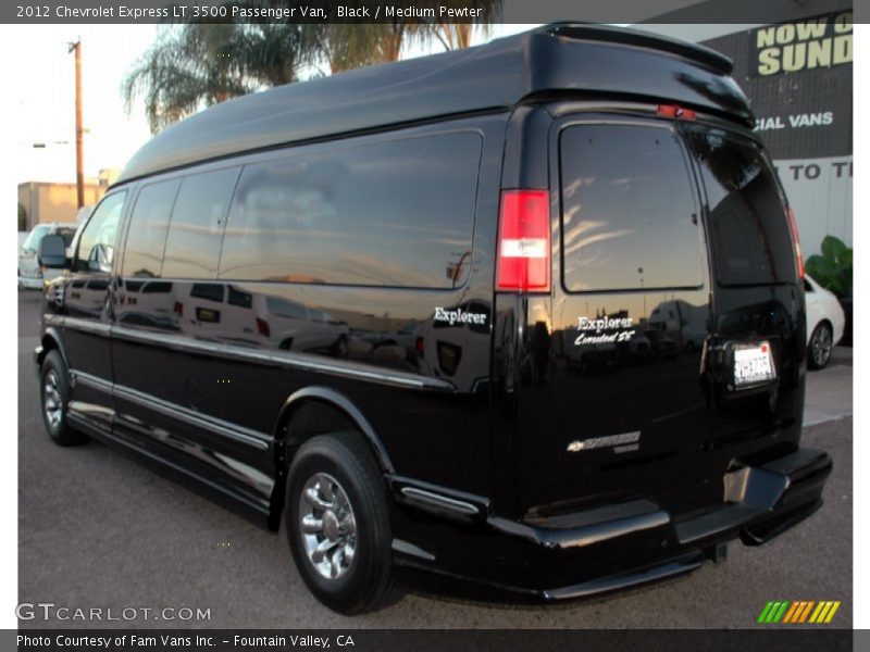 Black / Medium Pewter 2012 Chevrolet Express LT 3500 Passenger Van