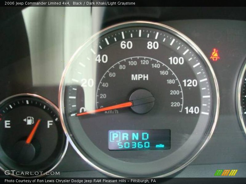 Black / Dark Khaki/Light Graystone 2006 Jeep Commander Limited 4x4