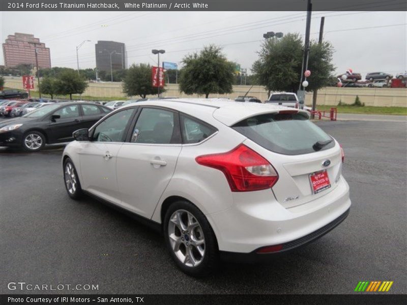 White Platinum / Arctic White 2014 Ford Focus Titanium Hatchback