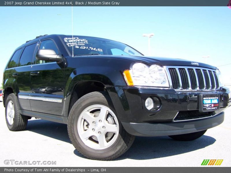Black / Medium Slate Gray 2007 Jeep Grand Cherokee Limited 4x4