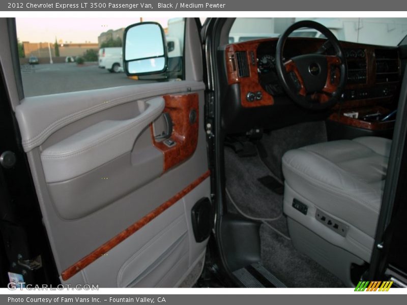 Black / Medium Pewter 2012 Chevrolet Express LT 3500 Passenger Van