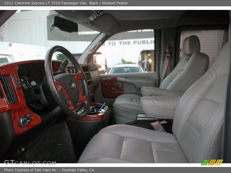 Black / Medium Pewter 2012 Chevrolet Express LT 3500 Passenger Van
