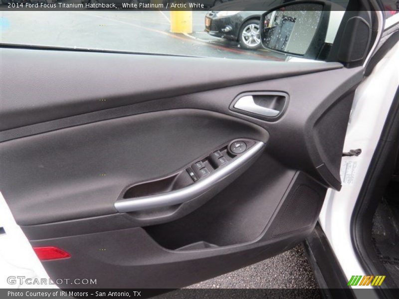 White Platinum / Arctic White 2014 Ford Focus Titanium Hatchback