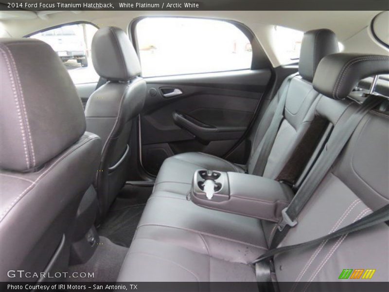 White Platinum / Arctic White 2014 Ford Focus Titanium Hatchback
