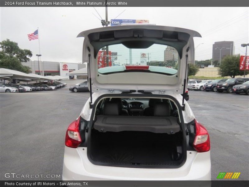White Platinum / Arctic White 2014 Ford Focus Titanium Hatchback