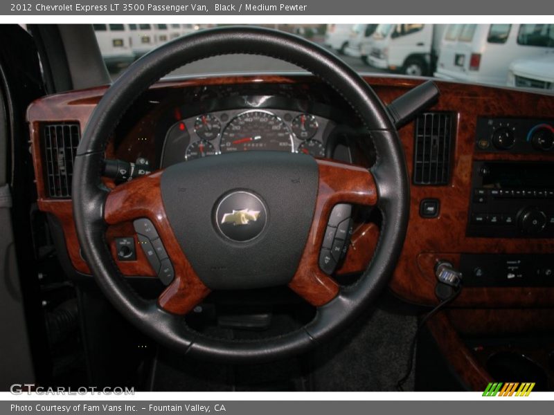 Black / Medium Pewter 2012 Chevrolet Express LT 3500 Passenger Van