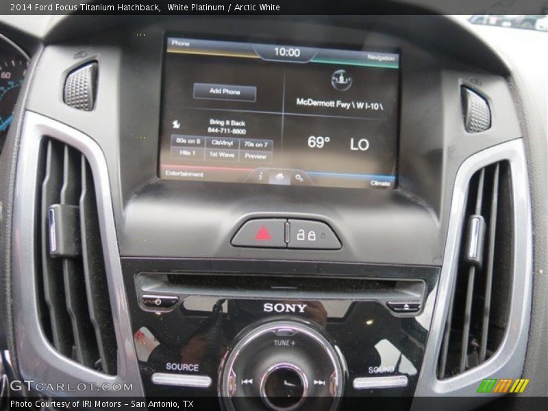 White Platinum / Arctic White 2014 Ford Focus Titanium Hatchback