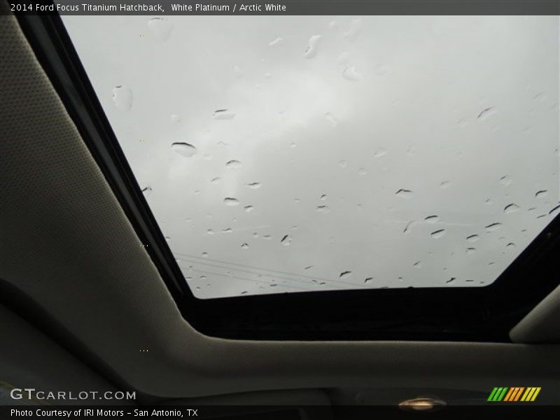 White Platinum / Arctic White 2014 Ford Focus Titanium Hatchback