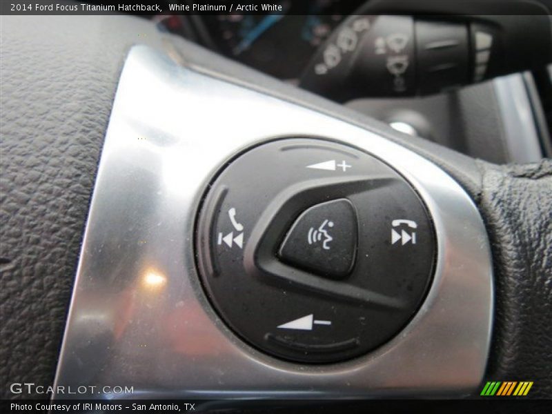 White Platinum / Arctic White 2014 Ford Focus Titanium Hatchback