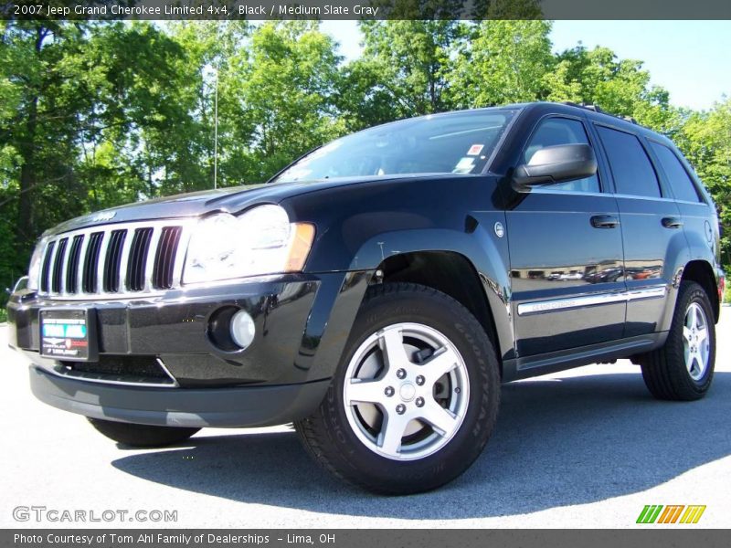 Black / Medium Slate Gray 2007 Jeep Grand Cherokee Limited 4x4