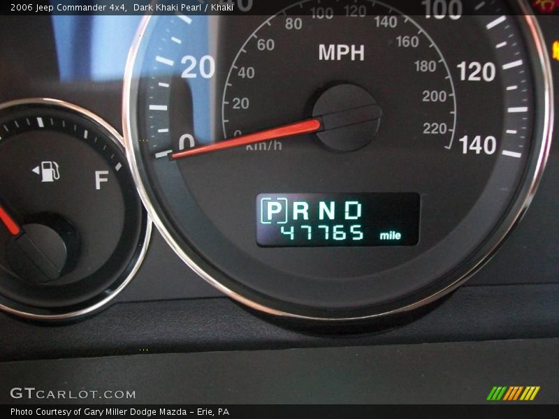 Dark Khaki Pearl / Khaki 2006 Jeep Commander 4x4