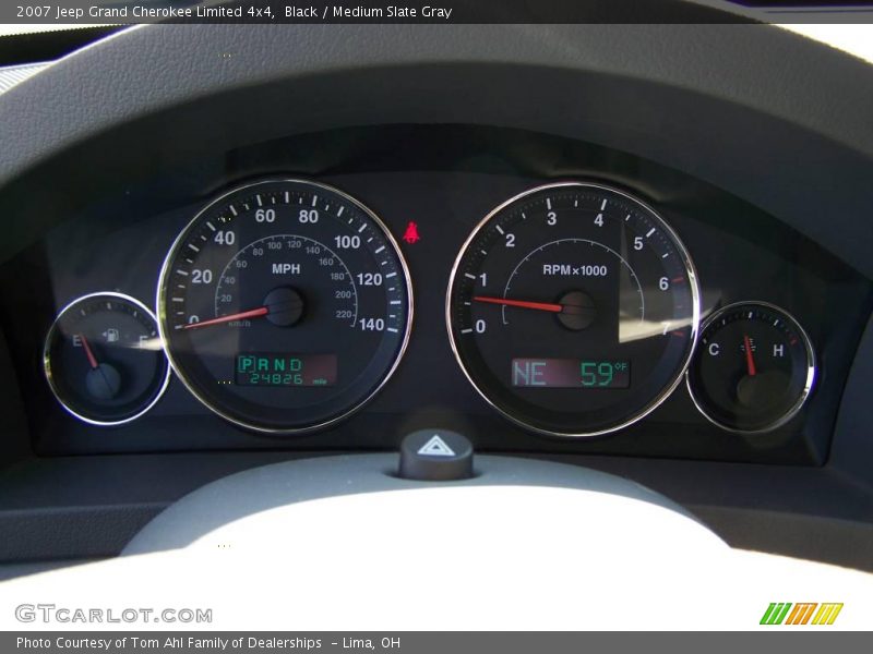 Black / Medium Slate Gray 2007 Jeep Grand Cherokee Limited 4x4