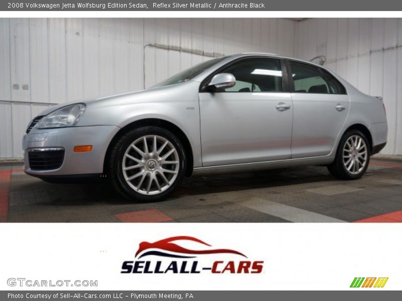 Reflex Silver Metallic / Anthracite Black 2008 Volkswagen Jetta Wolfsburg Edition Sedan