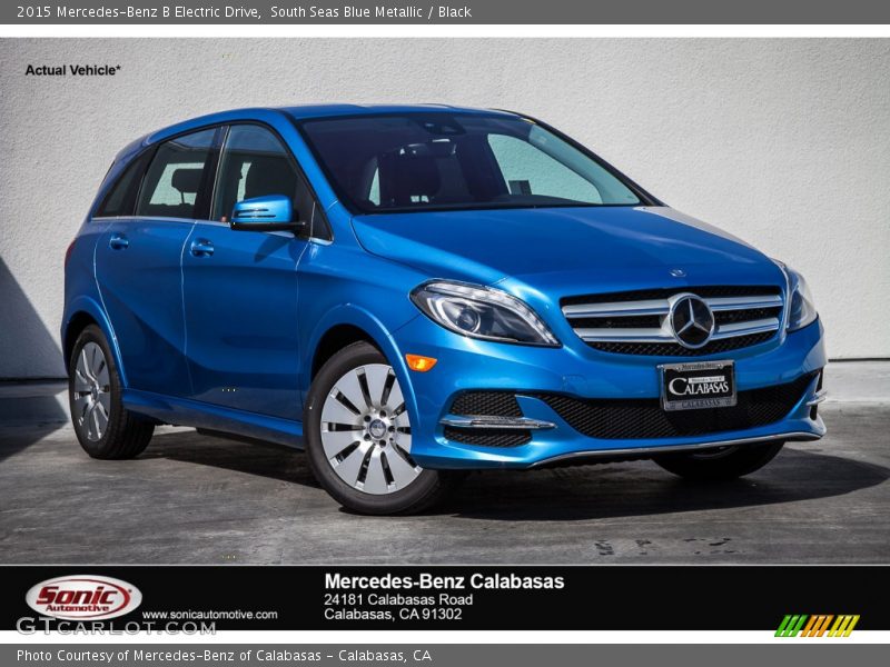 South Seas Blue Metallic / Black 2015 Mercedes-Benz B Electric Drive