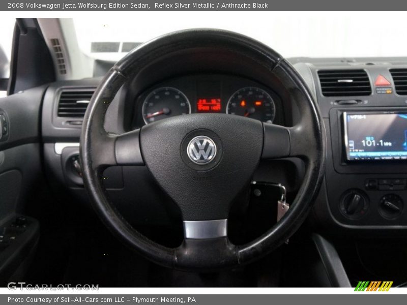 Reflex Silver Metallic / Anthracite Black 2008 Volkswagen Jetta Wolfsburg Edition Sedan
