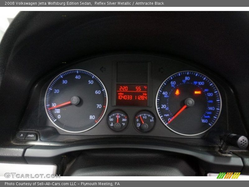 Reflex Silver Metallic / Anthracite Black 2008 Volkswagen Jetta Wolfsburg Edition Sedan