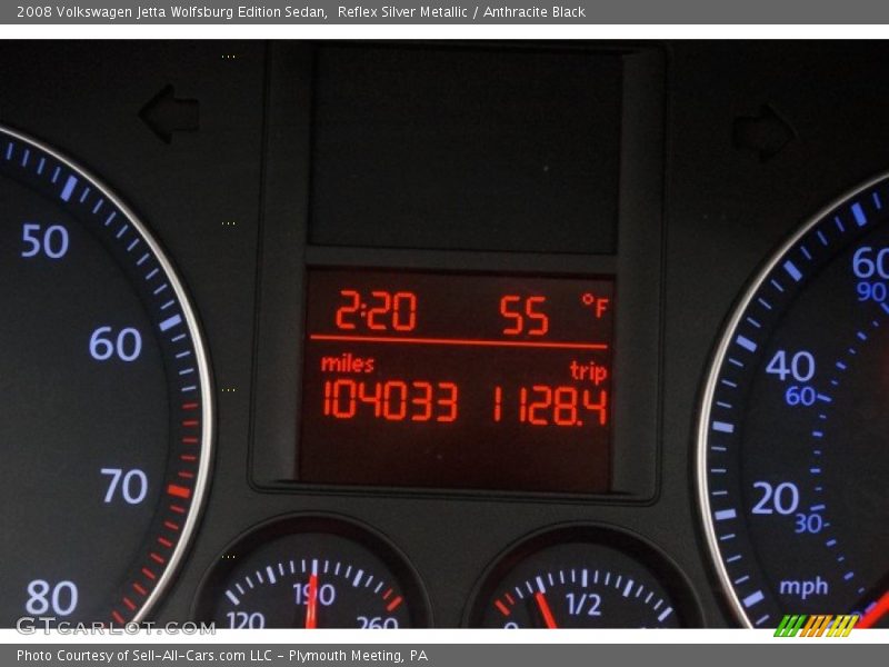 Reflex Silver Metallic / Anthracite Black 2008 Volkswagen Jetta Wolfsburg Edition Sedan