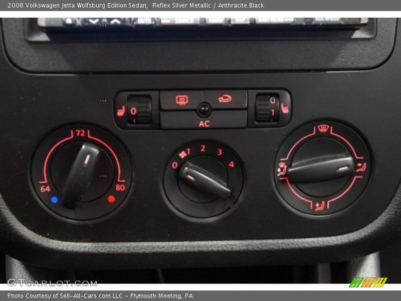Reflex Silver Metallic / Anthracite Black 2008 Volkswagen Jetta Wolfsburg Edition Sedan