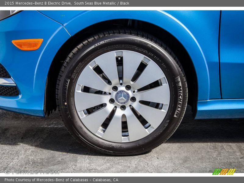 South Seas Blue Metallic / Black 2015 Mercedes-Benz B Electric Drive