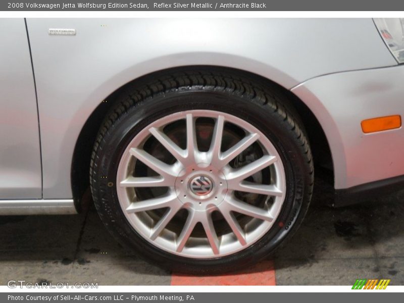 Reflex Silver Metallic / Anthracite Black 2008 Volkswagen Jetta Wolfsburg Edition Sedan