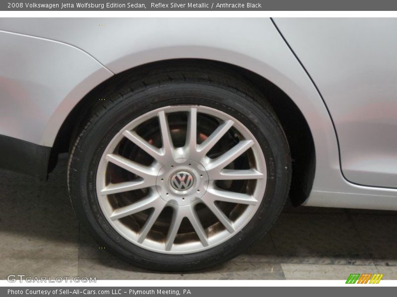 Reflex Silver Metallic / Anthracite Black 2008 Volkswagen Jetta Wolfsburg Edition Sedan