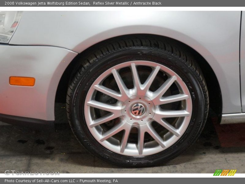 Reflex Silver Metallic / Anthracite Black 2008 Volkswagen Jetta Wolfsburg Edition Sedan