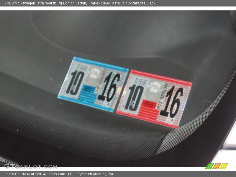 Reflex Silver Metallic / Anthracite Black 2008 Volkswagen Jetta Wolfsburg Edition Sedan
