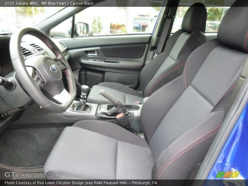 Front Seat of 2015 WRX 