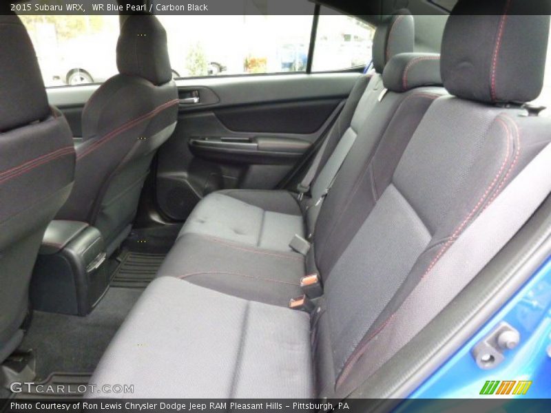 Rear Seat of 2015 WRX 