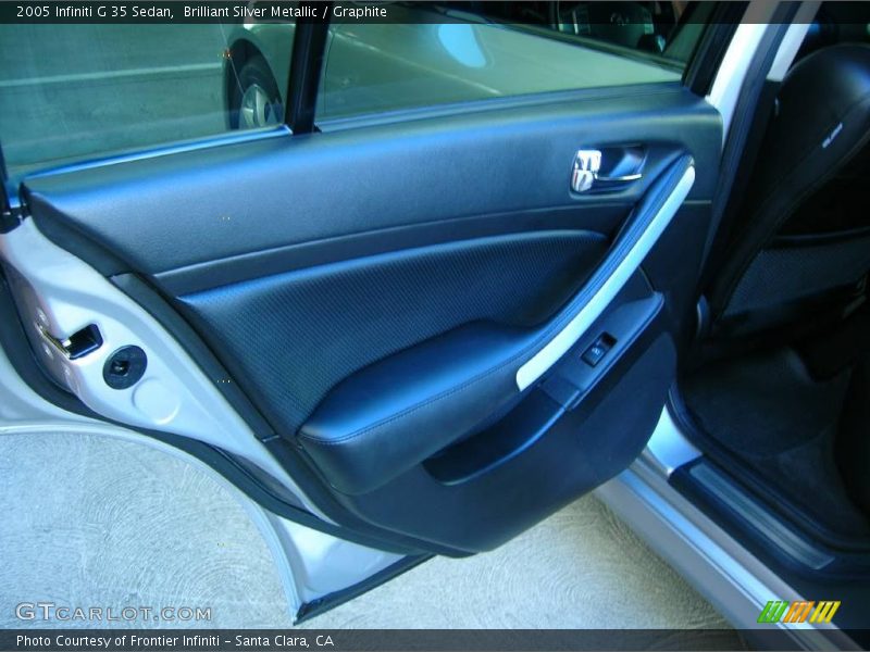Brilliant Silver Metallic / Graphite 2005 Infiniti G 35 Sedan