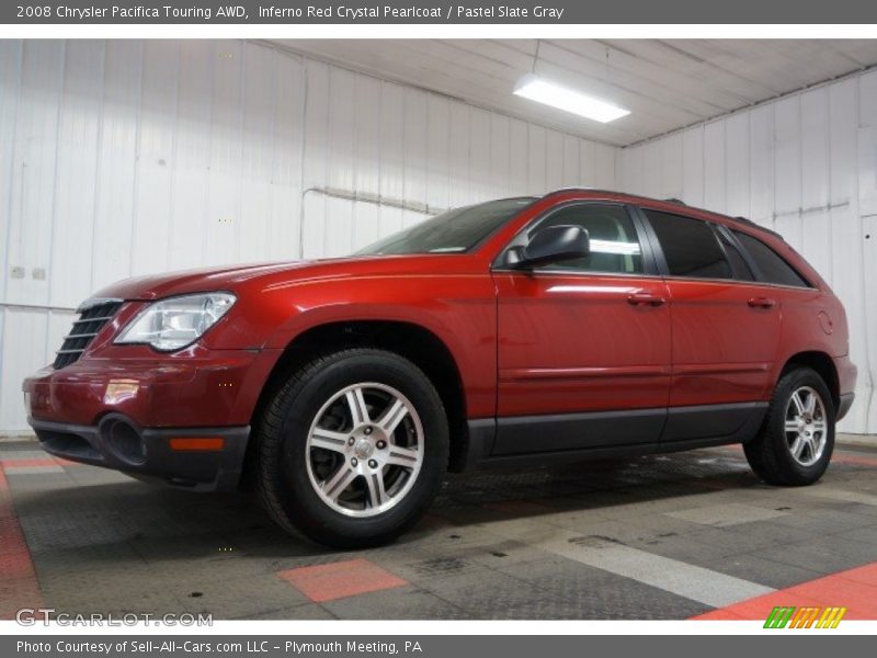 Inferno Red Crystal Pearlcoat / Pastel Slate Gray 2008 Chrysler Pacifica Touring AWD