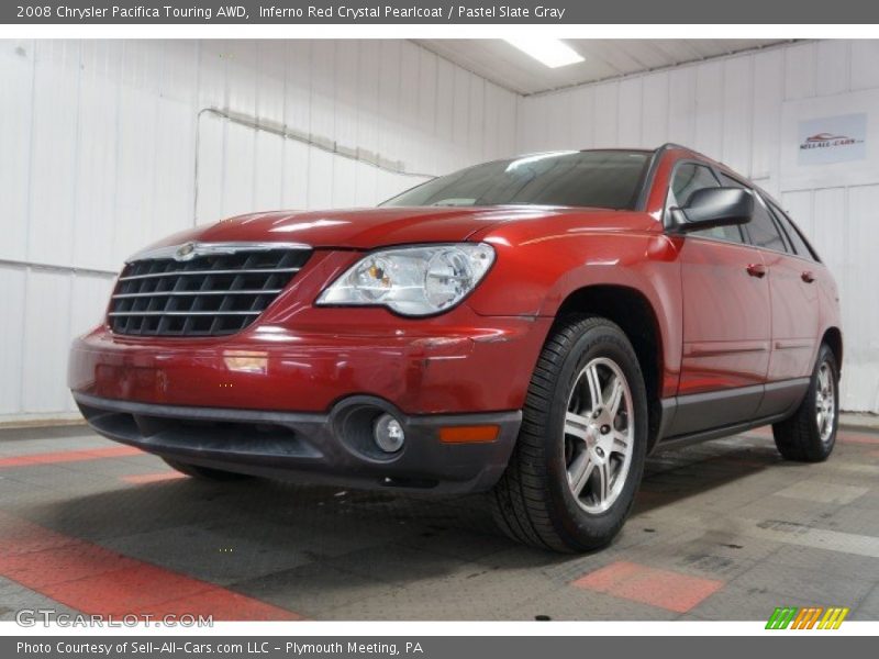 Inferno Red Crystal Pearlcoat / Pastel Slate Gray 2008 Chrysler Pacifica Touring AWD