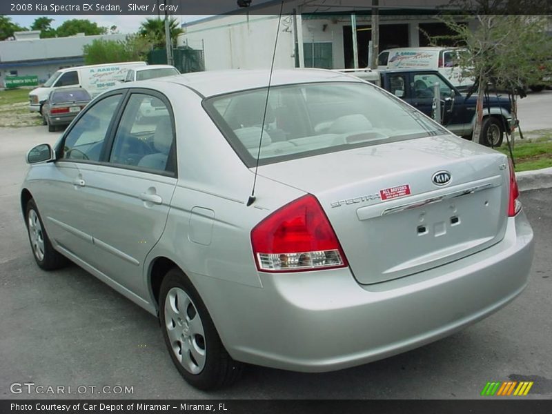 Silver / Gray 2008 Kia Spectra EX Sedan