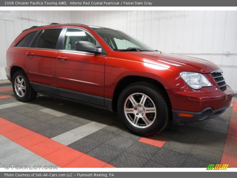 Inferno Red Crystal Pearlcoat / Pastel Slate Gray 2008 Chrysler Pacifica Touring AWD