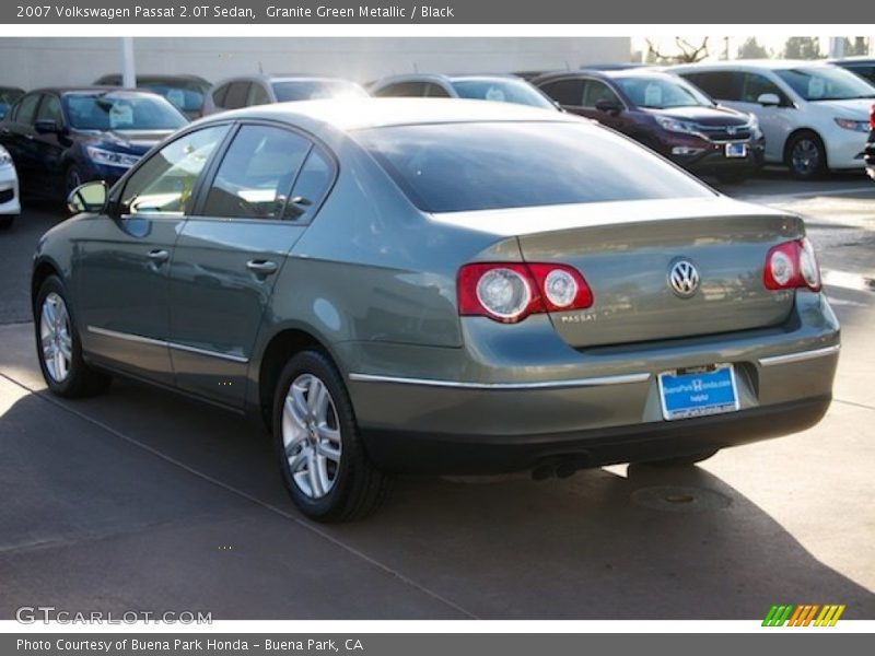 Granite Green Metallic / Black 2007 Volkswagen Passat 2.0T Sedan